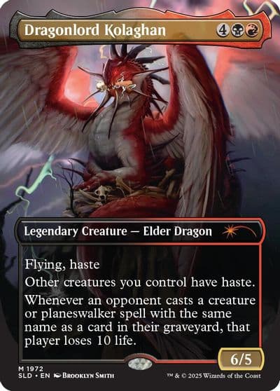 Dragonlord Kolaghan 1972 Secret Lair Drop Series Magic card