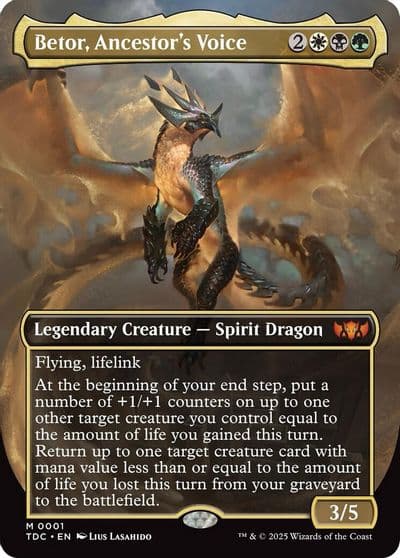 Betor Ancestors Voice Borderless Commander: Tarkir: Dragonstorm Magic card