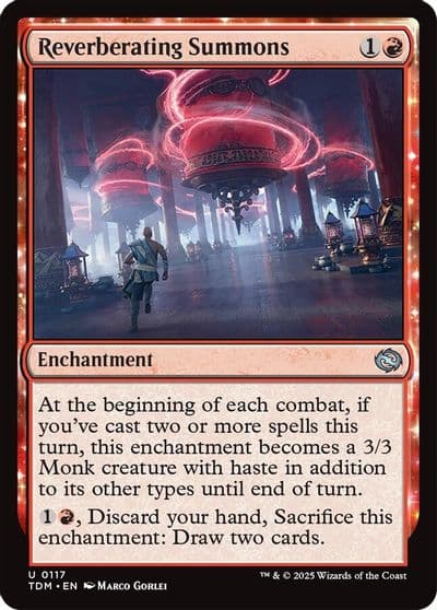 Reverberating Summons Tarkir: Dragonstorm Magic card