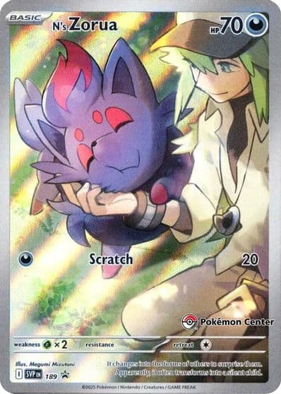 N's Zorua - 189 (Pokemon Center Exclusive) SV: Scarlet & Violet Promo Cards Pokemon card