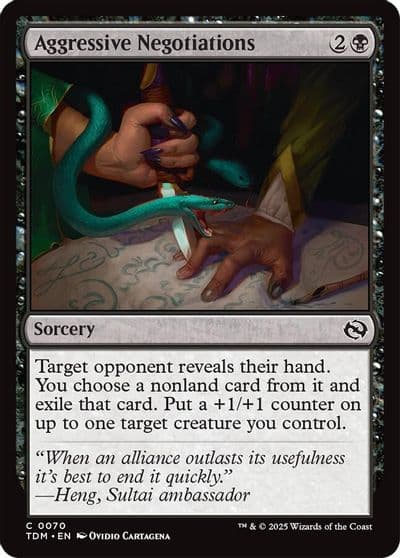 Aggressive Negotiations Tarkir: Dragonstorm Magic card