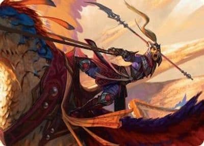 Dragonback Lancer Art Card 3 54 Art Series: Tarkir: Dragonstorm Magic card