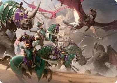 United Battlefront Art Card 5 54 Art Series: Tarkir: Dragonstorm Magic card