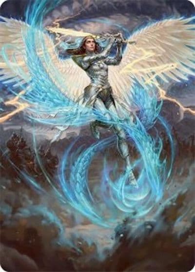 Elspeth Storm Slayer Art Card 49 54 Art Series: Tarkir: Dragonstorm Magic card