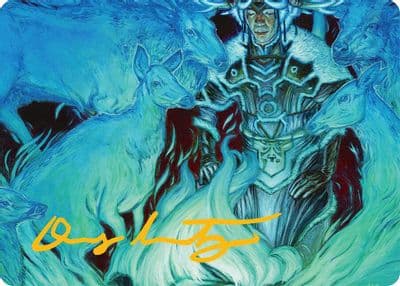 Unending Whisper Art Card 9 54 Gold Stamped Signature Art Series: Tarkir: Dragonstorm Magic card