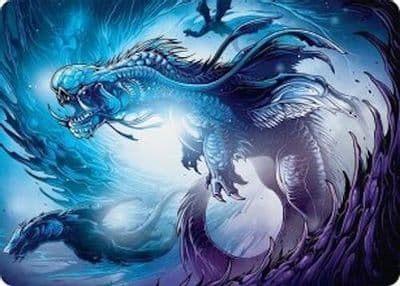 Roiling Dragonstorm Art Card 33 54 Art Series: Tarkir: Dragonstorm Magic card