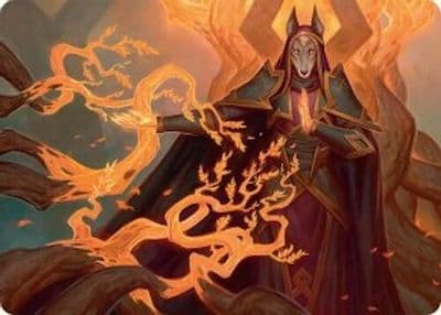 Abzan Devotee Art Card 10 54 Art Series: Tarkir: Dragonstorm Magic card