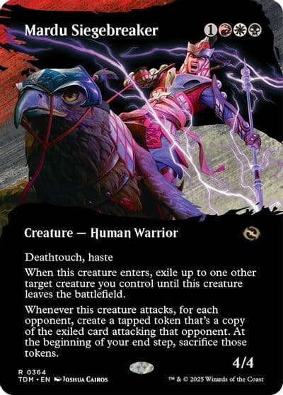 Mardu Siegebreaker Borderless Tarkir: Dragonstorm Magic card