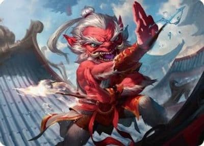 Devoted Duelist Art Card 15 54 Art Series: Tarkir: Dragonstorm Magic card