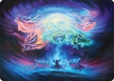 Call the Spirit Dragons Art Card 21 54 Art Series: Tarkir: Dragonstorm Magic card