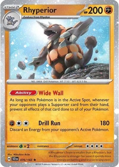 Rhyperior (Cosmos Holo) Miscellaneous Cards & Products Pokemon card