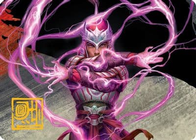 All Out Assault Art Card 43 54 Gold Stamped Signature Art Series: Tarkir: Dragonstorm Magic card