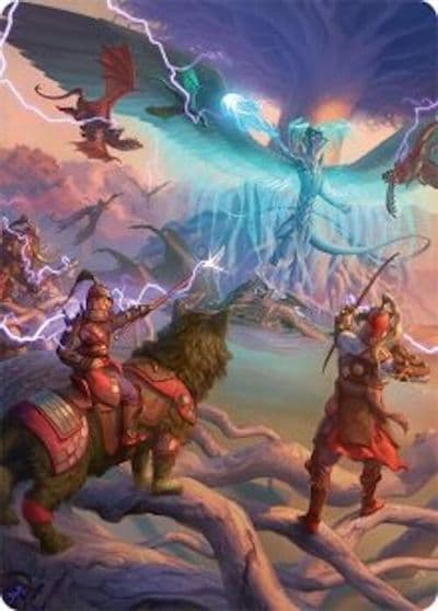 All Out Assault Art Card 50 54 Art Series: Tarkir: Dragonstorm Magic card