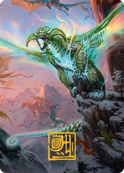Ureni of the Unwritten Art Card 51 54 Gold Stamped Signature Art Series: Tarkir: Dragonstorm Magic card