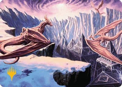 Maelstrom of the Spirit Dragon 42 54 Gold Stamped Planeswalker Symbol Art Series: Tarkir: Dragonstorm Magic card