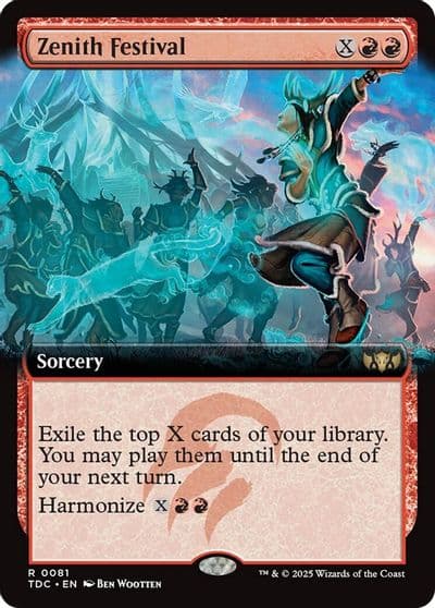 Zenith Festival Extended Art Commander: Tarkir: Dragonstorm Magic card
