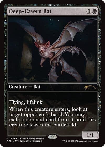Deep Cavern Bat Game Day & Store Championship Promos Magic card