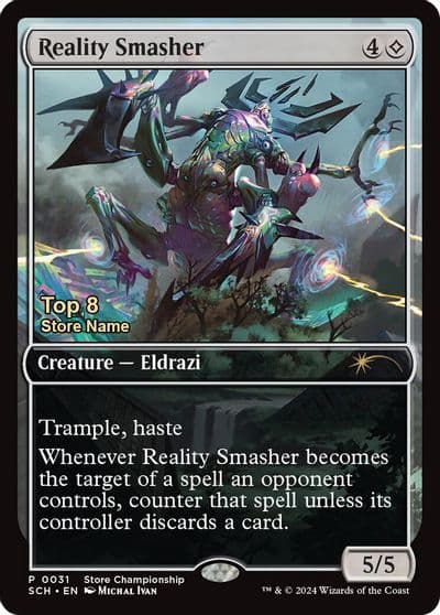 Reality Smasher Top 8 Game Day & Store Championship Promos Magic card