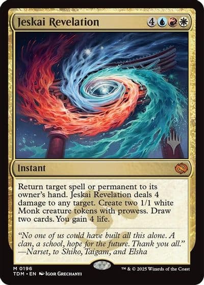Jeskai Revelation Promo Pack: Tarkir: Dragonstorm Magic card