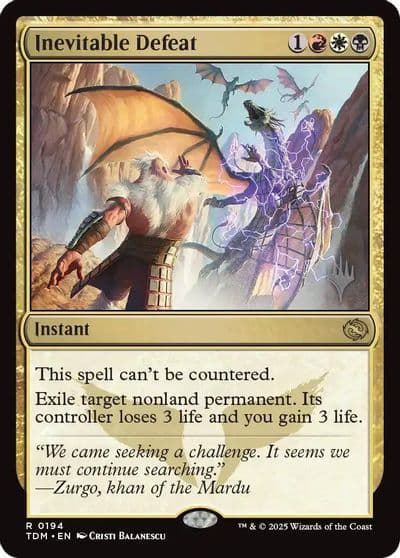 Inevitable Defeat Promo Pack: Tarkir: Dragonstorm Magic card