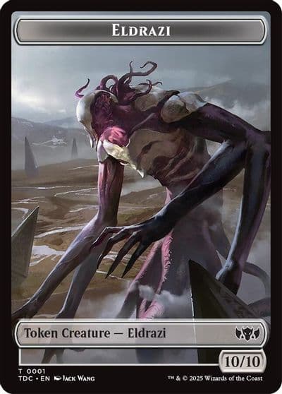 Eldrazi Citizen Double Sided Token Commander: Tarkir: Dragonstorm Magic card