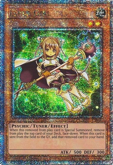 Esper Girl Quarter Century Secret Rare Quarter Century Stampede Yu-Gi-Oh! card
