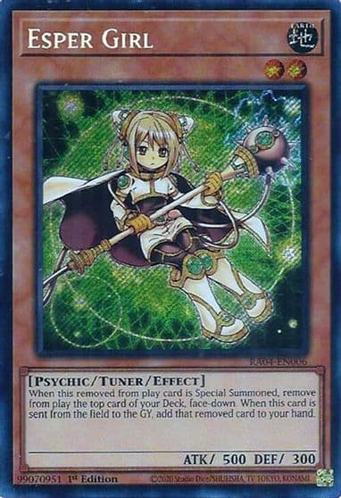 Esper Girl Secret Rare Quarter Century Stampede Yu-Gi-Oh! card