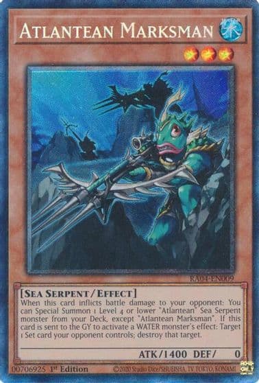 Atlantean Marksman PCR Quarter Century Stampede Yu-Gi-Oh! card