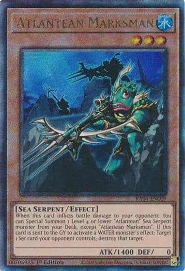 Atlantean Marksman PUR Quarter Century Stampede Yu-Gi-Oh! card