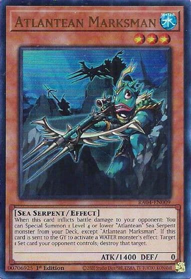 Atlantean Marksman UR Quarter Century Stampede Yu-Gi-Oh! card