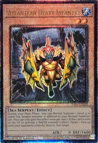 Atlantean Heavy Infantry PUR Quarter Century Stampede Yu-Gi-Oh! card