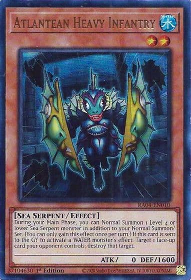 Atlantean Heavy Infantry UR Quarter Century Stampede Yu-Gi-Oh! card