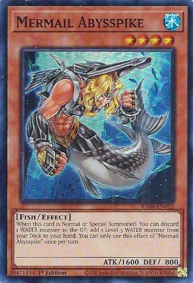Mermail Abysspike Quarter Century Stampede Yu-Gi-Oh! card