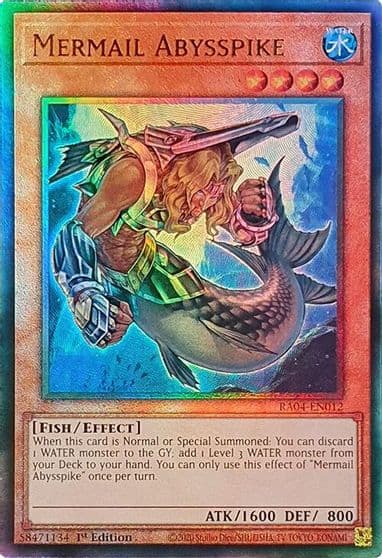 Mermail Abysspike PUR Quarter Century Stampede Yu-Gi-Oh! card