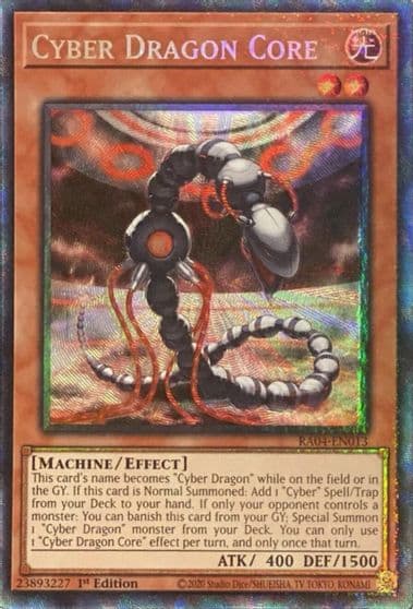 Cyber Dragon Core PCR Quarter Century Stampede Yu-Gi-Oh! card