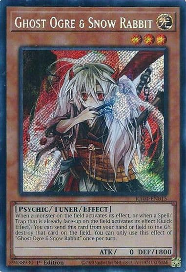 Ghost Ogre and Snow Rabbit Secret Rare Quarter Century Stampede Yu-Gi-Oh! card