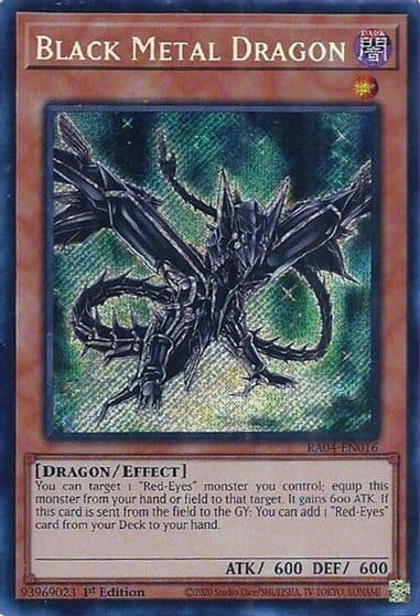 Black Metal Dragon Secret Rare Quarter Century Stampede Yu-Gi-Oh! card