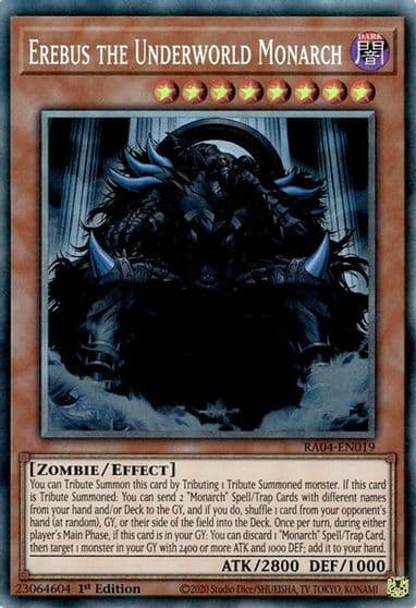 Erebus the Underworld Monarch PCR Quarter Century Stampede Yu-Gi-Oh! card