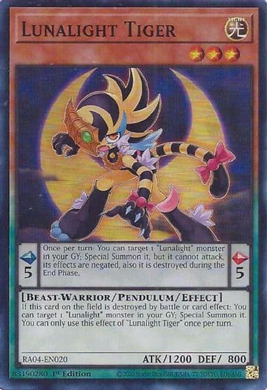 Lunalight Tiger Quarter Century Stampede Yu-Gi-Oh! card