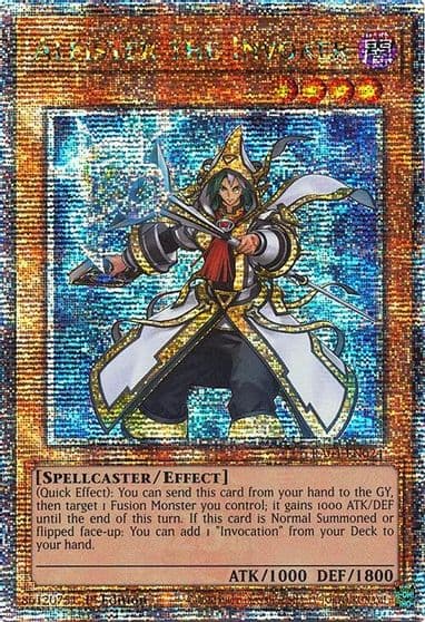 Aleister the Invoker Alternate Art Quarter Century Secret Rare Quarter Century Stampede Yu-Gi-Oh! card