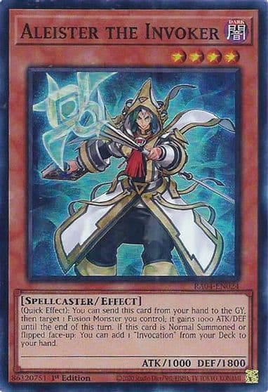 Aleister the Invoker Alternate Art Quarter Century Stampede Yu-Gi-Oh! card