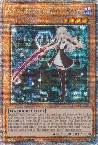 Sky Striker Ace Raye Quarter Century Secret Rare Quarter Century Stampede Yu-Gi-Oh! card