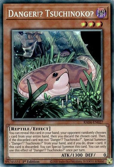 Danger Tsuchinoko PCR Quarter Century Stampede Yu-Gi-Oh! card