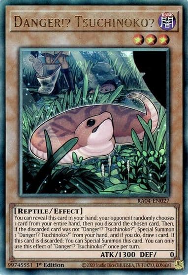 Danger Tsuchinoko PUR Quarter Century Stampede Yu-Gi-Oh! card