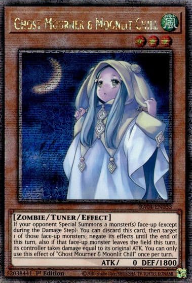 Ghost Mourner and Moonlit Chill Quarter Century Secret Rare Quarter Century Stampede Yu-Gi-Oh! card