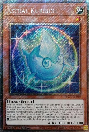 Astral Kuriboh Platinum Secret Rare Quarter Century Stampede Yu-Gi-Oh! card