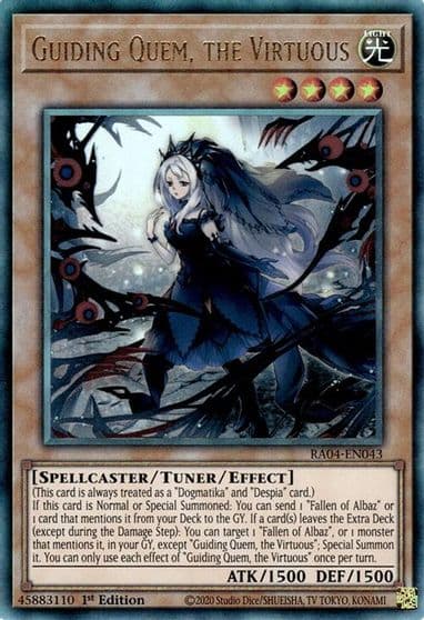 Guiding Quem the Virtuous PUR Quarter Century Stampede Yu-Gi-Oh! card