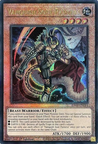 Vanquish Soul Pantera PUR Quarter Century Stampede Yu-Gi-Oh! card