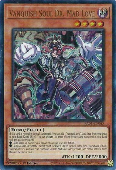 Vanquish Soul Dr Mad Love UR Quarter Century Stampede Yu-Gi-Oh! card