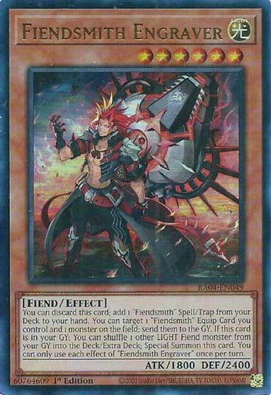 Fiendsmith Engraver UR Quarter Century Stampede Yu-Gi-Oh! card